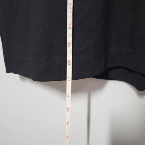 Susan Graver Women’s 2X Black Ponte Knit Cap Sleeve Midi Dress LBD Slimming Work - Picture 10 of 14